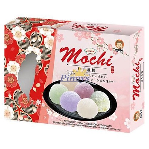 Rýžové koláčky Mochi, mix pěti příchutí (15ks) 225 g - Szu Shen Po