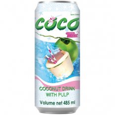 Kokosová voda s dužinou 485 ml - Coco Oriental