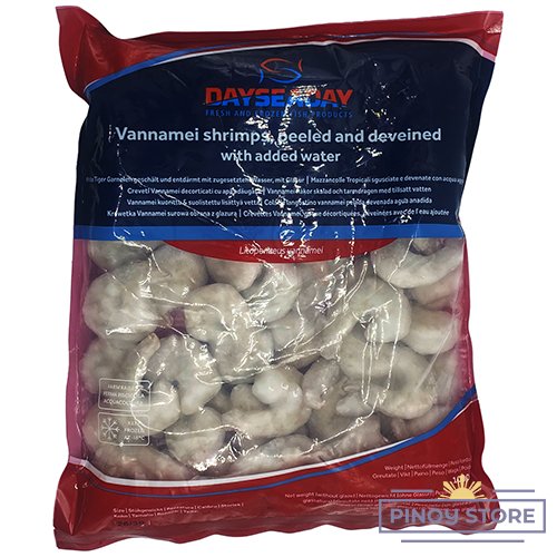 Vannamei Shrimps peeled, deveined 26/30 1 kg - DaySeaDay