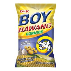 Kukuřičný snack s česnekovou příchutí Boy Bawang 90 g - KSK Food