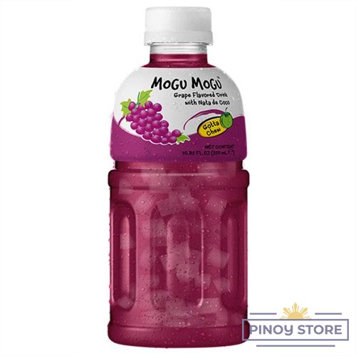 Mogu mogu Grapes drink with nata de coco 320 ml - Sappe