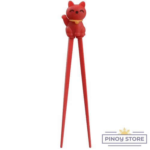 Chopsticks Helper Lucky Cat Red (22 cm) - Tokyo Design