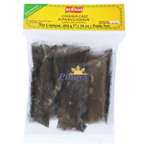 Maniokový dezert v banánovém listu, Suman Cassava 454 g - Buenas