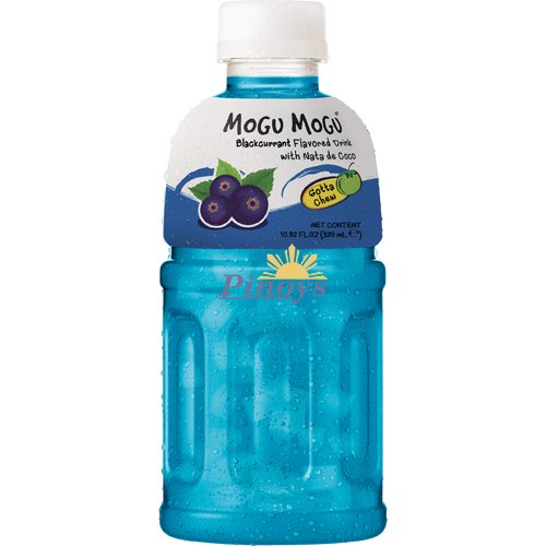 Mogu mogu Blackcurrant drink with nata de coco 320 ml - Sappe