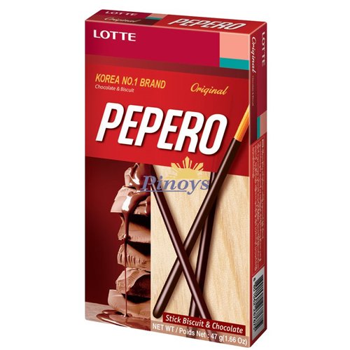 Pepero tyčinky, příchuť Chocolate 47 g - Lotte