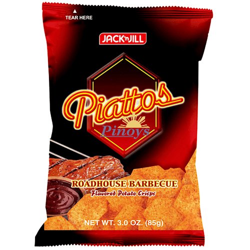 Chipsy s příchutí Roadhouse Barbecue Piattos 85 g - Jack & Jill's