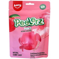 Peelerz Peach Gummy Candy 65 g - Amos