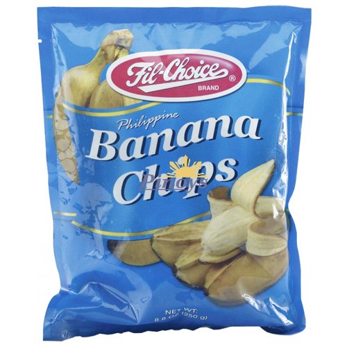 Banánové chipsy z filipínských banánů saba 250 g - Fil-choice