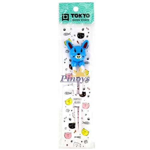 Dětské začátečnické hůlky "modrý zajíc" (18 cm) - Tokyo Design