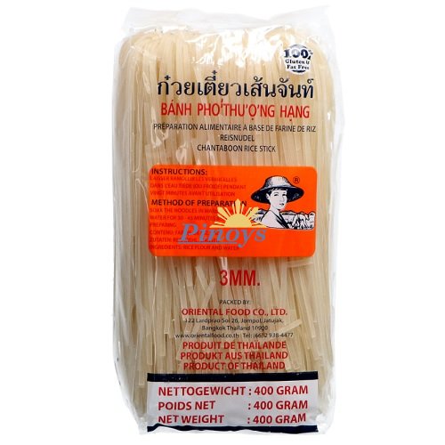 Široké rýžové nudle, složené 3mm 400 g - Farmer