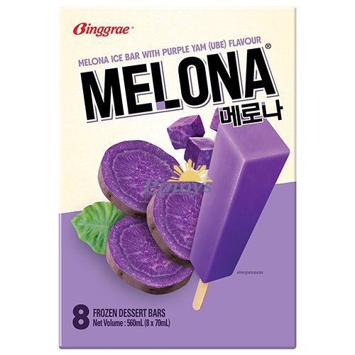Melona nanuk s příchutí fialových batát 70 ml - Binggrae