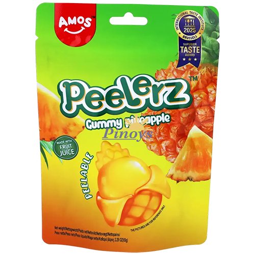 Peelerz želé bonbóny s příchutí  ananasu 65 g - Amos