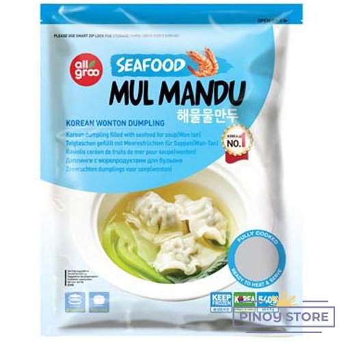 Seafood Mul Mandu Wonton Dumplings for Soup 540 g - All Groo