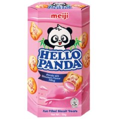 Biscuits with Strawberry Flavour Filling 50 g - Hello Panda