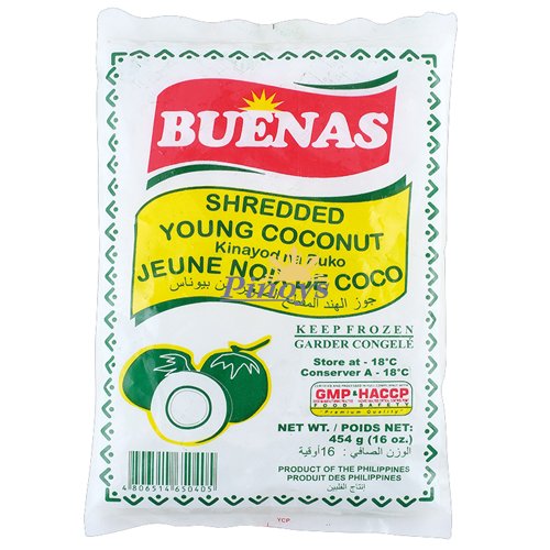 Shredded Young Coconut 454 g - Buenas