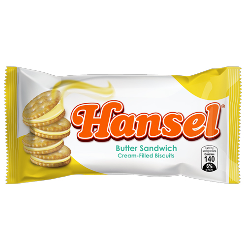 Krekry s krémovou náplní s příchutí másla 320 g - Hansel