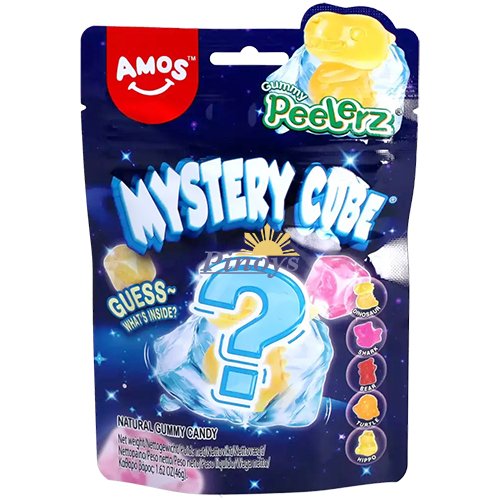 Peelerz  Ovocné želé Mystery cube  46 g – Amos