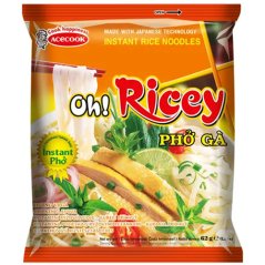 Instant rice noodles Oh Ricey chicken flavor 63 g - Acecook