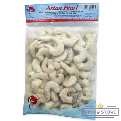 Vannamei Shrimps peeled, deveined 26/30 1 kg - Asian Pearl