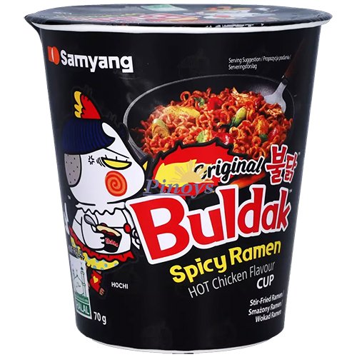 Instantní nudle s příchutí pálivého kuřete, kelímek 70 g - Samyang