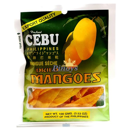 Sušené žluté Carabao mango 100 g - Profood Cebu