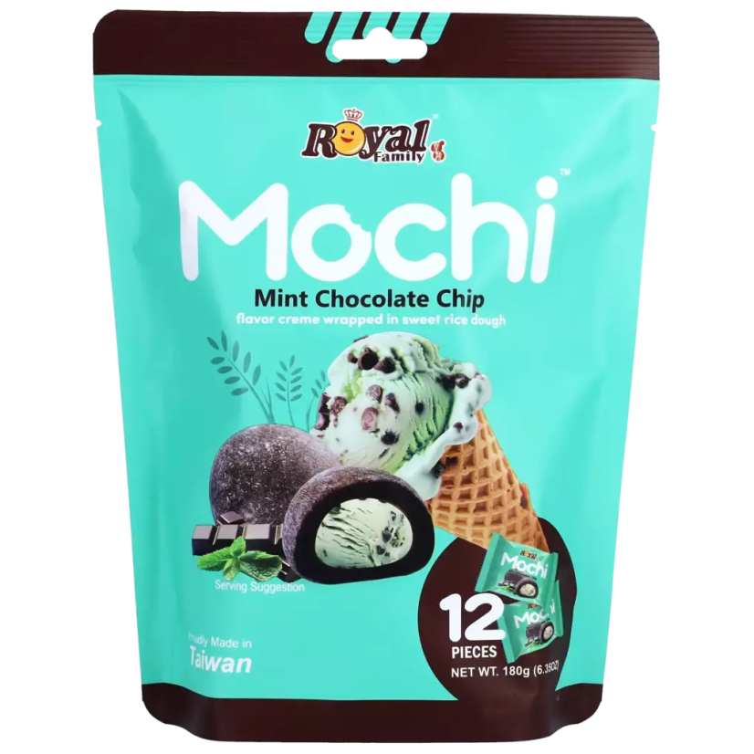 Mochi Mint Chocolate Chip flavour 180 g - Royal Family