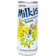 Milkis Soft Drink Banana flavoured 250 ml - Lotte