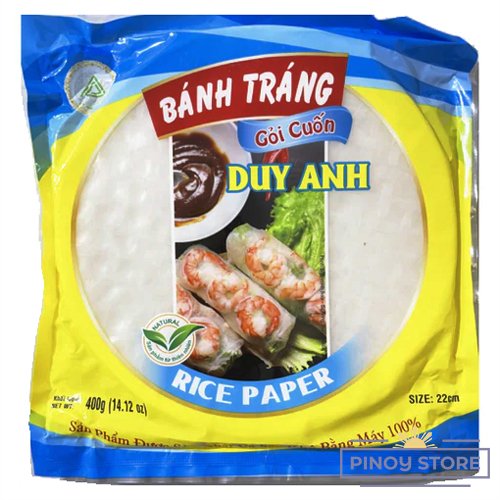 Rice Paper for Summer Rolls  22 cm, 400 g - Duy Anh