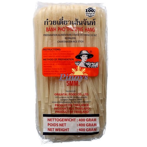 Široké rýžové nudle, složené 5mm 400 g - Farmer