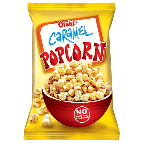 Karamelový popcorn 60 g - Oishi