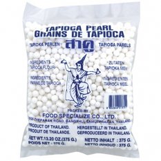 Tapioca pearls white, large 375 g - Thai dancer