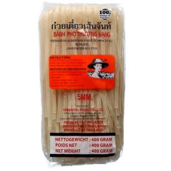 Flat Rice Noodles, Folded 5mm 400 g - Farmer