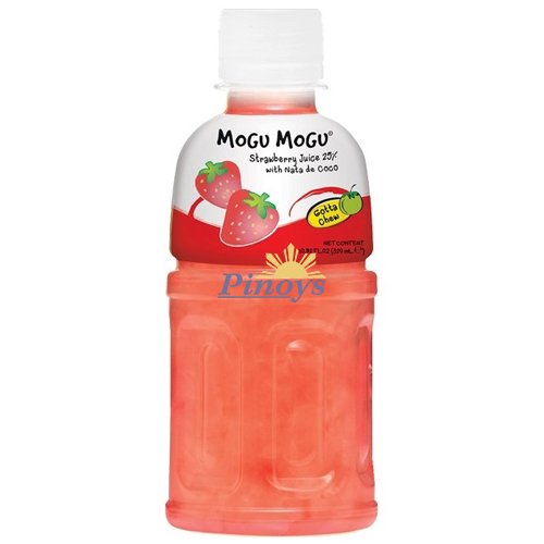 Jahodový nápoj s kokosovou želatinou Mogu mogu 320 ml - Sappe