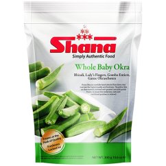 Frozen Baby Okra, whole 300 g - Shana