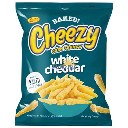 Kukuřičný pečený snack s příchutí čedaru 40g - Leslie