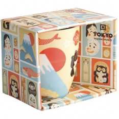 Hrnek v dárkové krabičce s japonským motivem (380 ml) - Tokyo Design