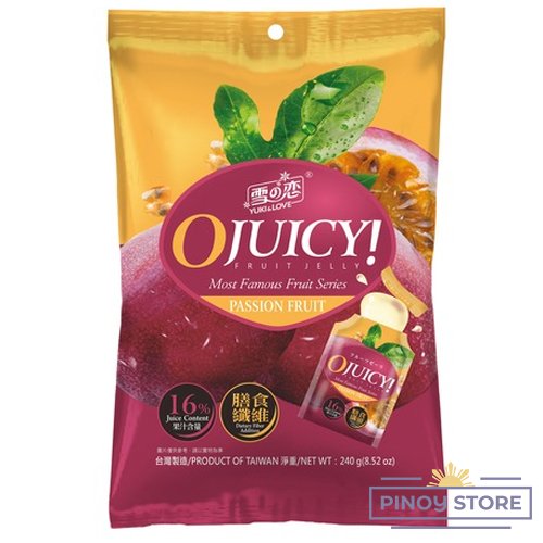 Passion Fruit Juice Jelly packs 240 g (12x20g) - Yuki & Love